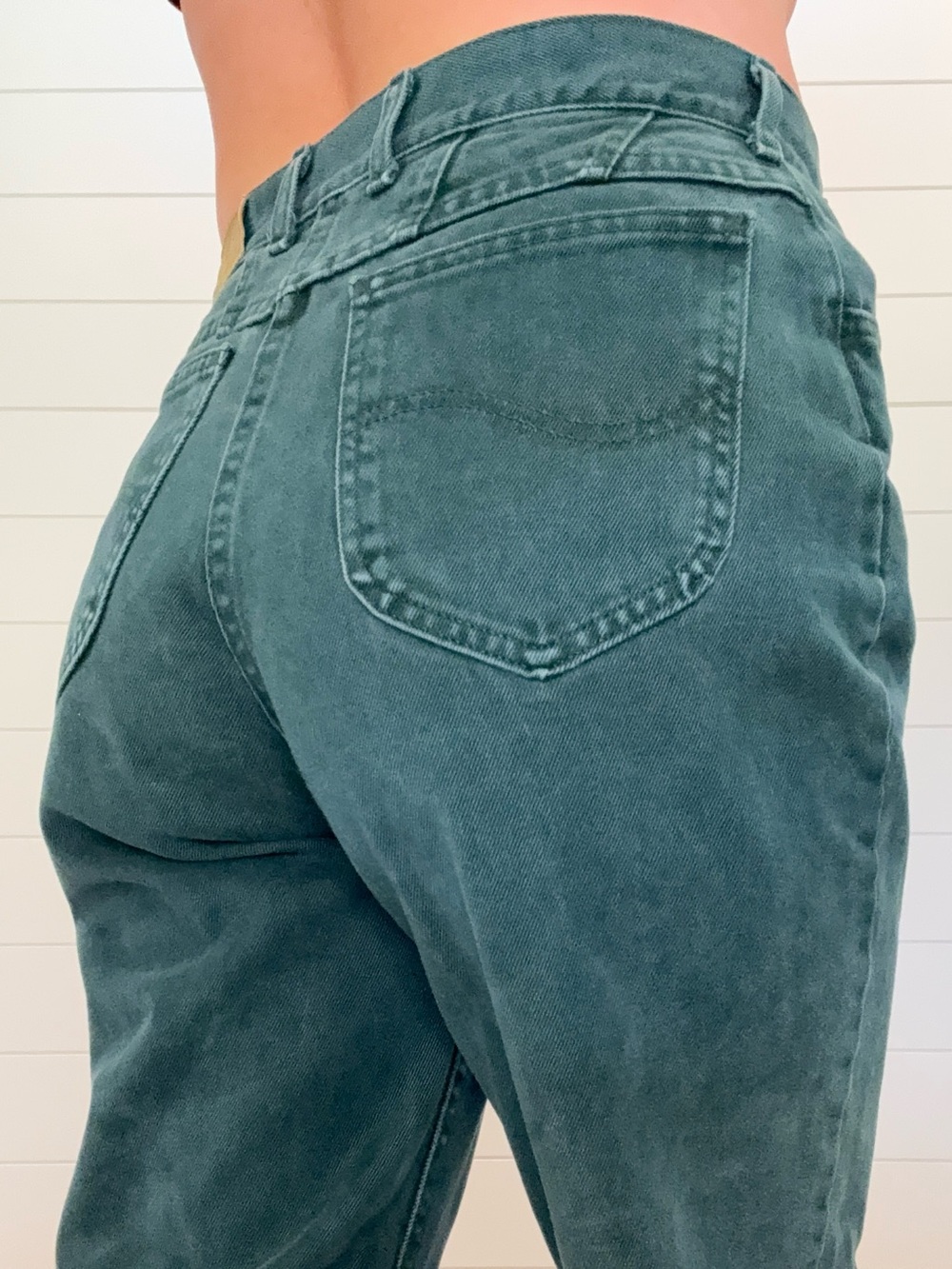Vintage Lee Women’s Boyfriend Jeans in Teal